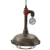 Mauro Ferretti lampada da soffitto Manhattan rotonda E27 Ø 26x36 cm scuro