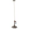 Mauro Ferretti lampada da soffitto Manhattan rotonda E27 Ø 26x36 cm scuro