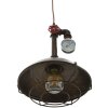 Mauro Ferretti lampada da soffitto Manhattan rotonda E27 Ø 26x36 cm scuro