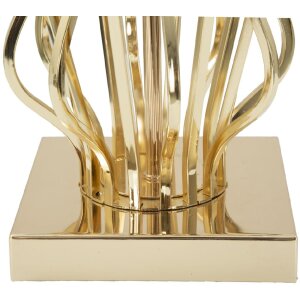 Mauro Ferretti lampada da tavolo Glam X E27 Ø 30x52 cm color oro crema