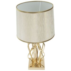 Mauro Ferretti lampada da tavolo Glam X E27 Ø 30x52 cm color oro crema