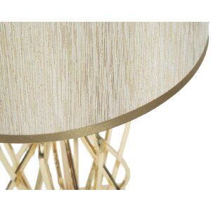Mauro Ferretti lampada da tavolo Glam X E27 Ø 30x52 cm color oro crema