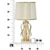 Mauro Ferretti lampada da tavolo Glam X E27 Ø 30x52 cm color oro crema