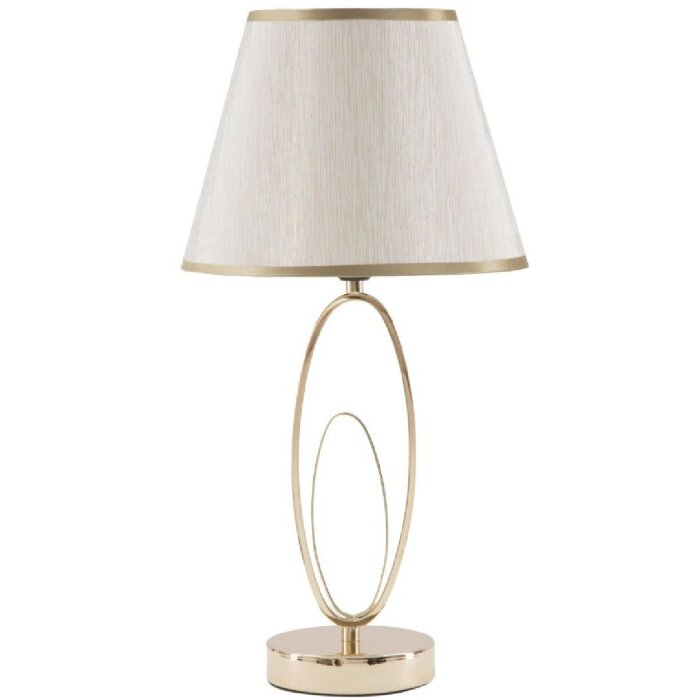 Mauro Ferretti lampada da tavolo Glam Flush E27 Ø 24x47 cm color oro crema