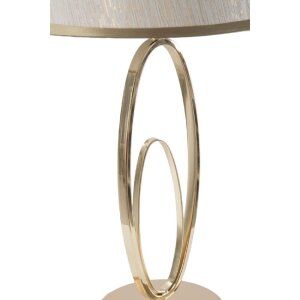 Mauro Ferretti lampada da tavolo Glam Flush E27 Ø 24x47 cm color oro crema