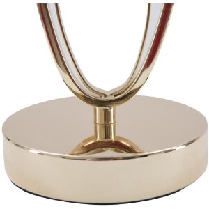 Mauro Ferretti lampada da tavolo Glam Flush E27 Ø 24x47 cm color oro crema
