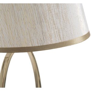 Mauro Ferretti lampada da tavolo Glam Flush E27 Ø 24x47 cm color oro crema
