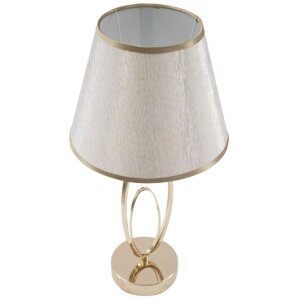 Mauro Ferretti lampada da tavolo Glam Flush E27 Ø 24x47 cm color oro crema