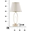 Mauro Ferretti lampada da tavolo Glam Flush E27 Ø 24x47 cm color oro crema