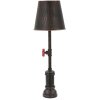 Mauro Ferretti lampada da tavolo Manhattan Single E27 Ø 21x64 cm rame nero