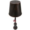 Mauro Ferretti lampada da tavolo Manhattan Single E27 Ø 21x64 cm rame nero
