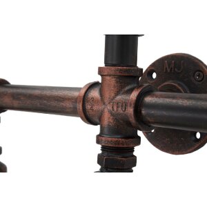 Mauro Ferretti applique industriale 5 luci E27 86x9x32 cm nero