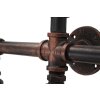 Mauro Ferretti applique industriale 5 luci E27 86x9x32 cm nero