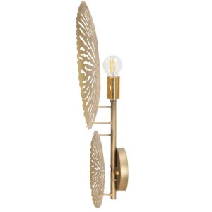 Mauro Ferretti applique Simple Glam E27 28,5x8x46 cm oro