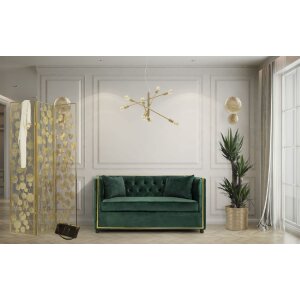 Mauro Ferretti applique Simple Glam E27 28,5x8x46 cm oro