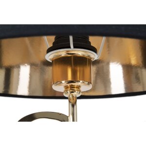 Mauro Ferretti lampada da tavolo Glam Harts E27 Ø 30x54,5 cm oro nero
