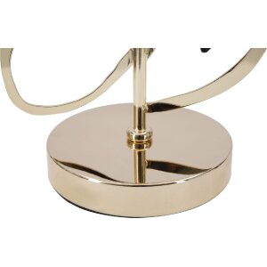 Mauro Ferretti lampada da tavolo Glam Harts E27 Ø 30x54,5 cm oro nero
