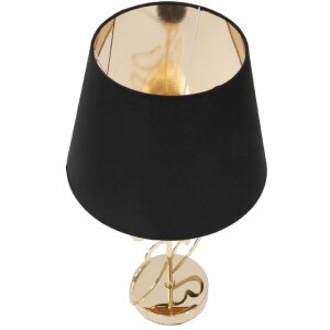 Mauro Ferretti lampada da tavolo Glam Harts E27 Ø 30x54,5 cm oro nero