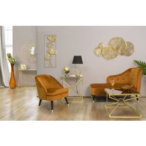 Mauro Ferretti lampada da tavolo Glam Harts E27 Ø 30x54,5 cm oro nero