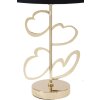 Mauro Ferretti lampada da tavolo Glam Harts E27 Ø 30x54,5 cm oro nero