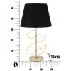 Mauro Ferretti lampada da tavolo Glam Harts E27 Ø 30x54,5 cm oro nero