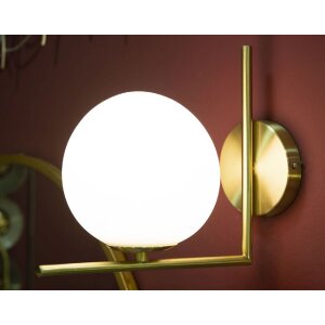 Mauro Ferretti applique Glamy E14 15x25x22 cm oro bianco