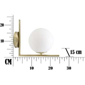 Mauro Ferretti applique Glamy E14 15x25x22 cm oro bianco