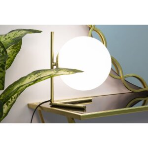 Mauro Ferretti lampada da tavolo Glamy Low E14 25x25x27 cm oro bianco