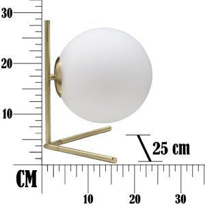 Mauro Ferretti lampada da tavolo Glamy Low E14 25x25x27 cm oro bianco