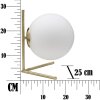Mauro Ferretti lampada da tavolo Glamy Low E14 25x25x27 cm oro bianco