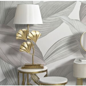 Mauro Ferretti lampada da tavolo Glamy E27 Ø 33x81 cm oro bianco
