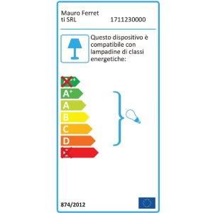 Mauro Ferretti lampada da tavolo Glamy E27 Ø 33x81 cm oro bianco