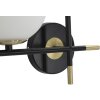 Mauro Ferretti applique Darky doppio E14 30x17x35 cm oro bianco nero