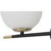 Mauro Ferretti applique Darky doppio E14 30x17x35 cm oro bianco nero