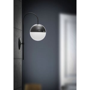 Mauro Ferretti applique Darky street E14 19x31x51 cm nero bianco