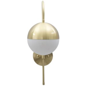 Mauro Ferretti applique Glamy street E14 19x31x51 cm oro bianco