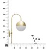 Mauro Ferretti applique Glamy street E14 19x31x51 cm oro bianco