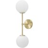 Mauro Ferretti applique Glamy doppia E14 15x21x55 cm bianco oro