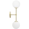 Mauro Ferretti applique Glamy doppia E14 15x21x55 cm bianco oro