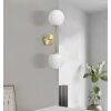 Mauro Ferretti applique Glamy doppia E14 15x21x55 cm bianco oro