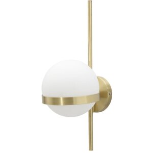 Mauro Ferretti applique Glamy cerchio E14 15x20x40 cm oro bianco
