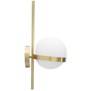 Mauro Ferretti applique Glamy cerchio E14 15x20x40 cm oro bianco