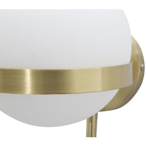 Mauro Ferretti applique Glamy cerchio E14 15x20x40 cm oro bianco