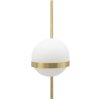 Mauro Ferretti applique Glamy cerchio E14 15x20x40 cm oro bianco