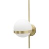 Mauro Ferretti applique Glamy cerchio E14 15x20x40 cm oro bianco