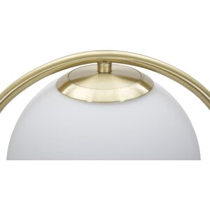 Mauro Ferretti lampada da tavolo Glamy Ablegen E14 25x18x50 cm bianco oro