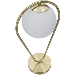 Mauro Ferretti lampada da tavolo Glamy Ablegen E14 25x18x50 cm bianco oro