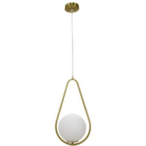 Mauro Ferretti plafoniera Glamy Ablegen E14 24x20x46 cm bianco oro