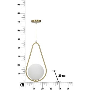 Mauro Ferretti plafoniera Glamy Ablegen E14 24x20x46 cm bianco oro