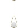 Mauro Ferretti plafoniera Glamy Ablegen E14 24x20x46 cm bianco oro